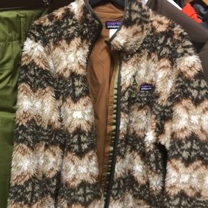 Fuzzy Patagonia jacket.